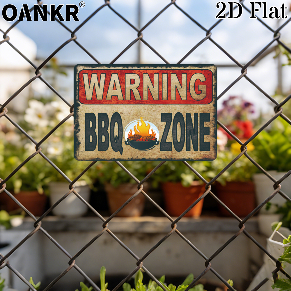 Vintage Warning Poster Metal T - Farming Zone 评论和价格